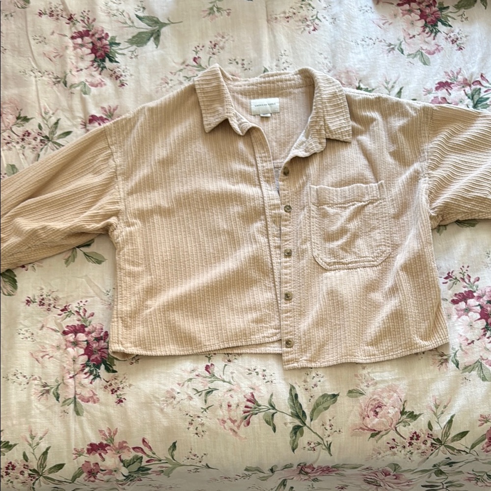 American Eagle Outfitters Tan Casual Jacket